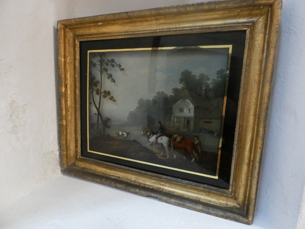 Regency Reverse Glass Painting