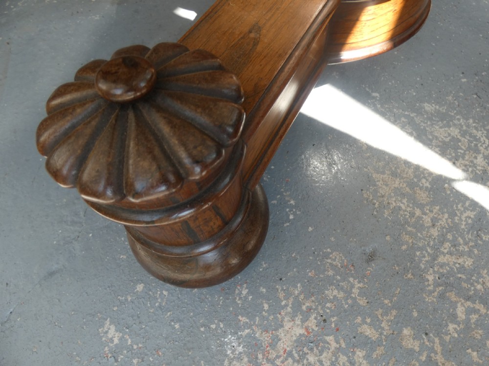 George IV Rosewood Freestanding Library Table View XIII