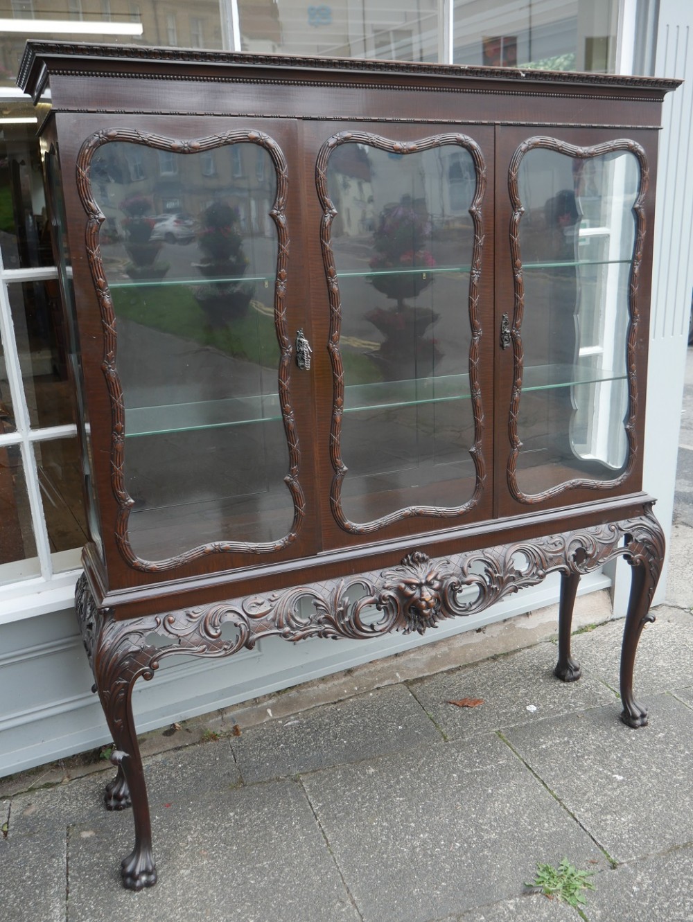 Large 1900s Display Cabinet
