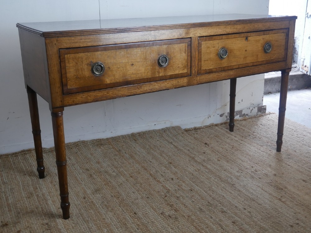Neat English Oak Dresser Base