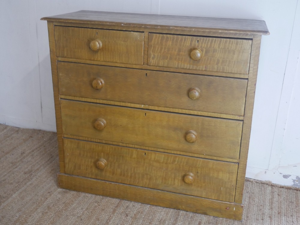 Painted Pine Chest of Drawers