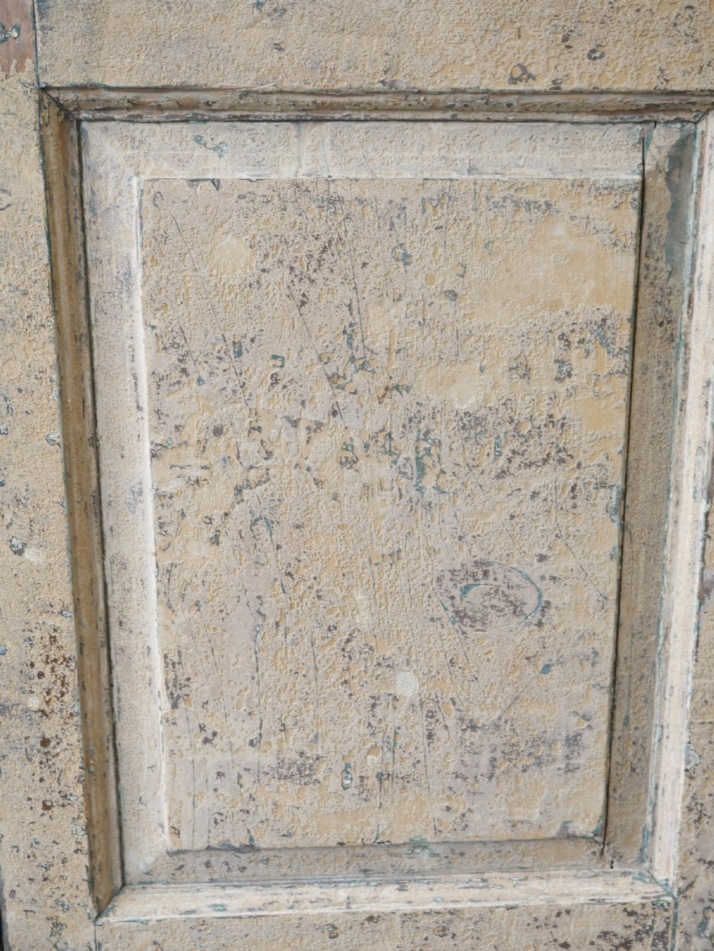 Rare Irish Georgian Painted Cupboard View II
