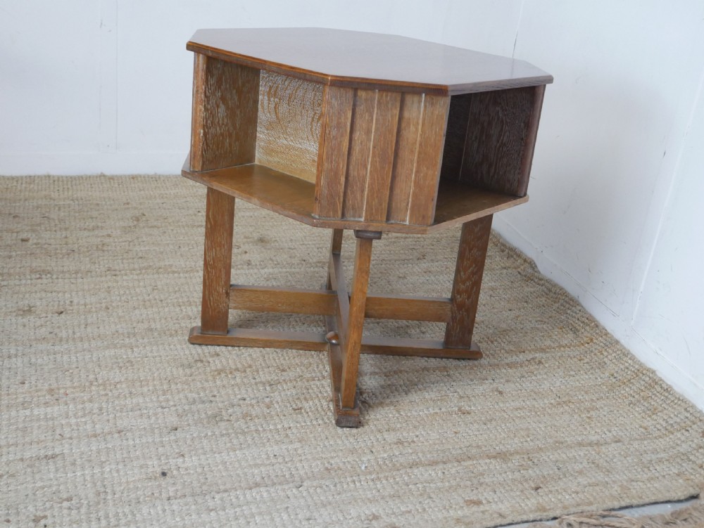 English Oak Book Table Att. Heals of London View II