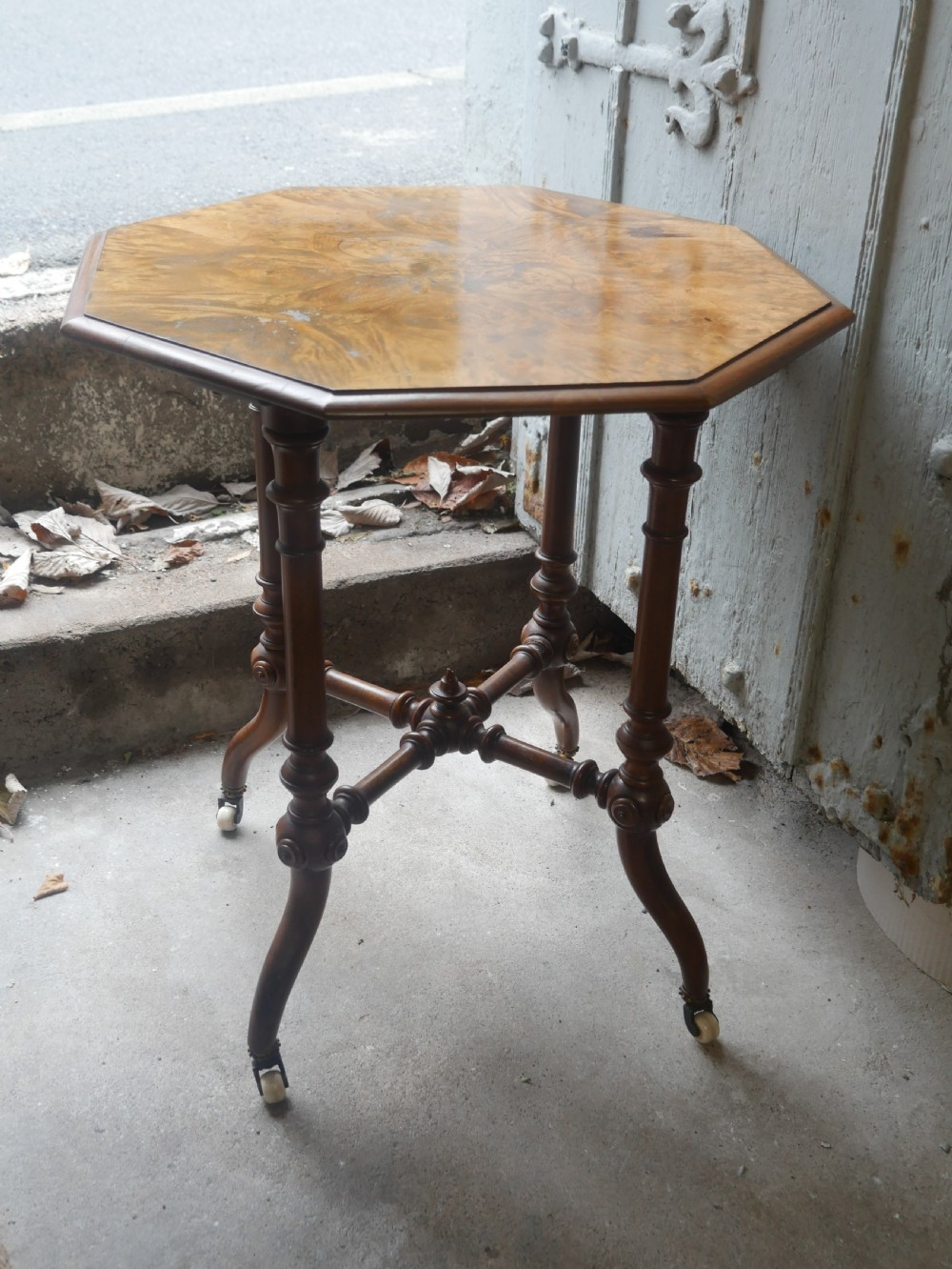 19thC Walnut Side Table