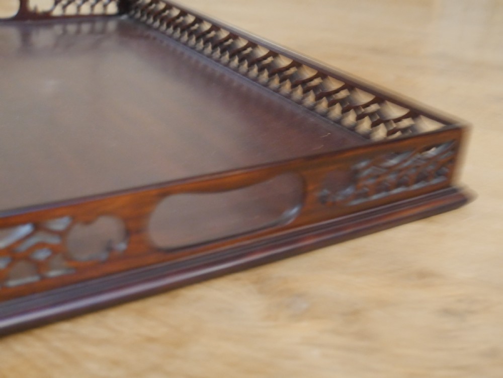 Fine Fretwork Tray View VII