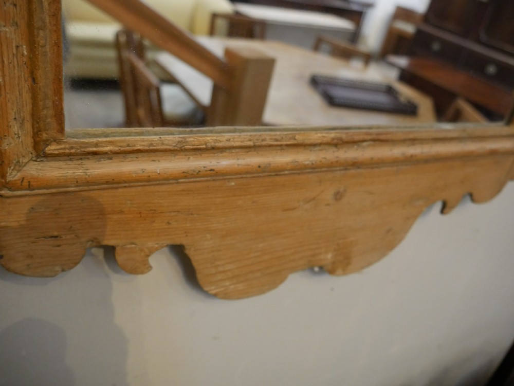 18th Century Pine Wall Mirror   View III