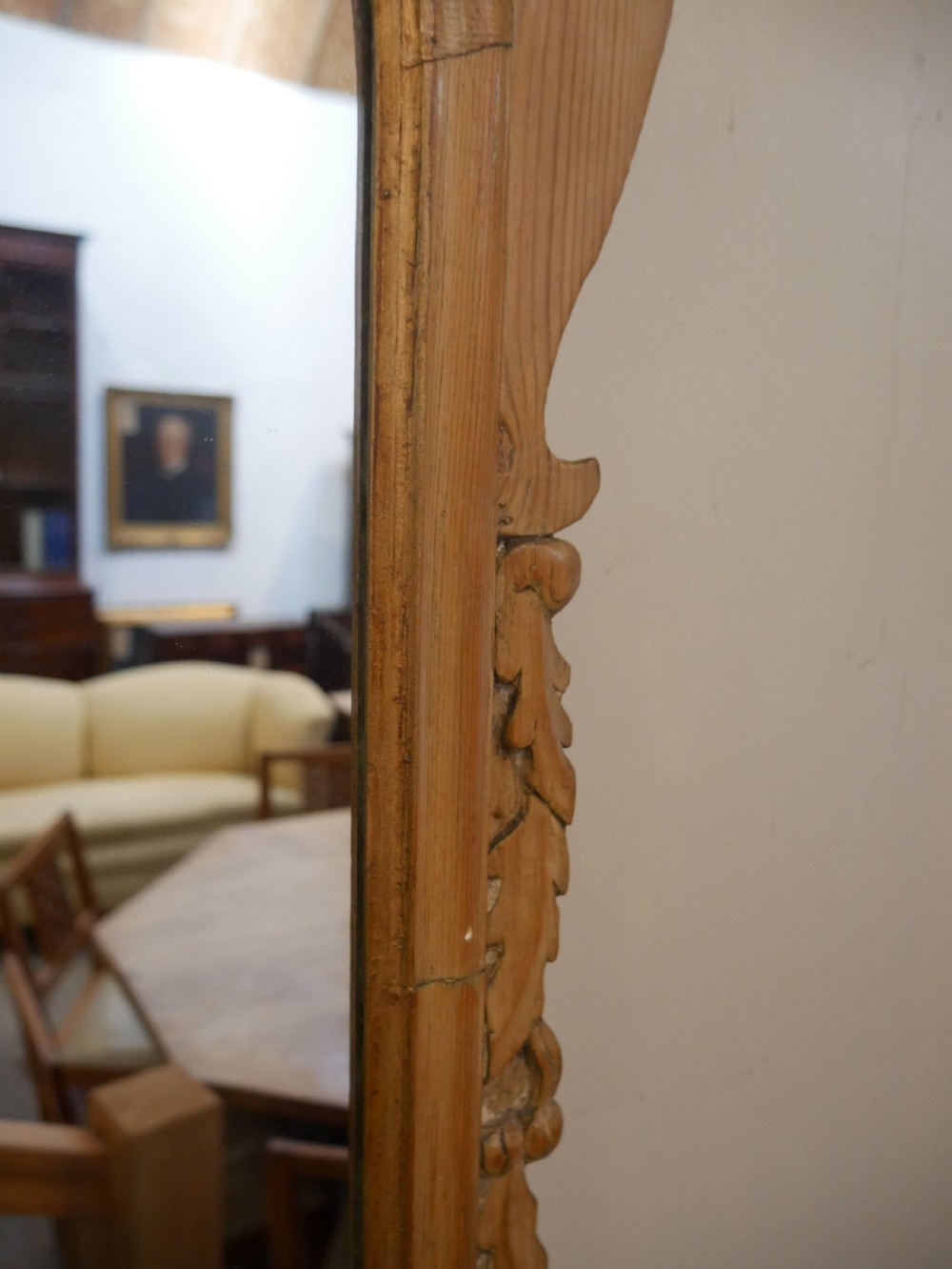 18th Century Pine Wall Mirror   View IV