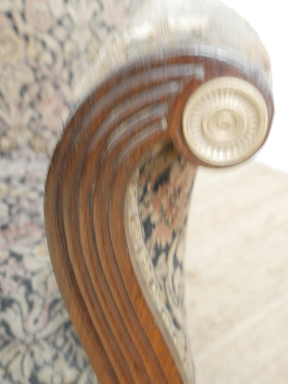 English Regency Reading Arm Chair View IV