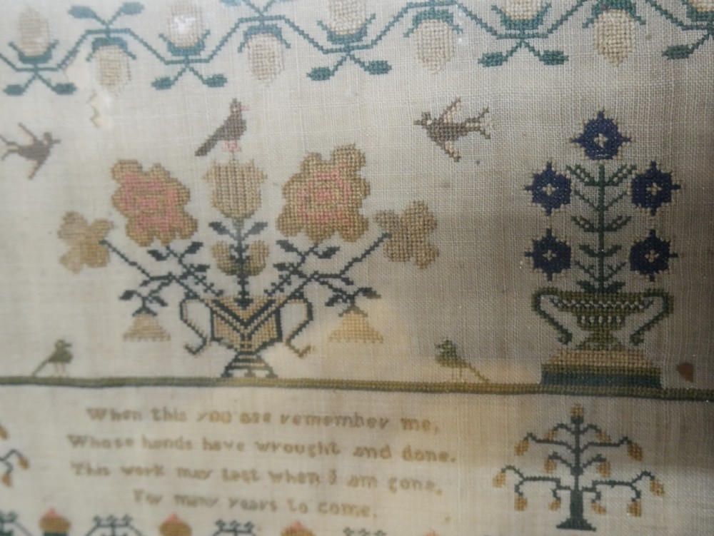 Needlework Sampler Dated 1836 View VIII