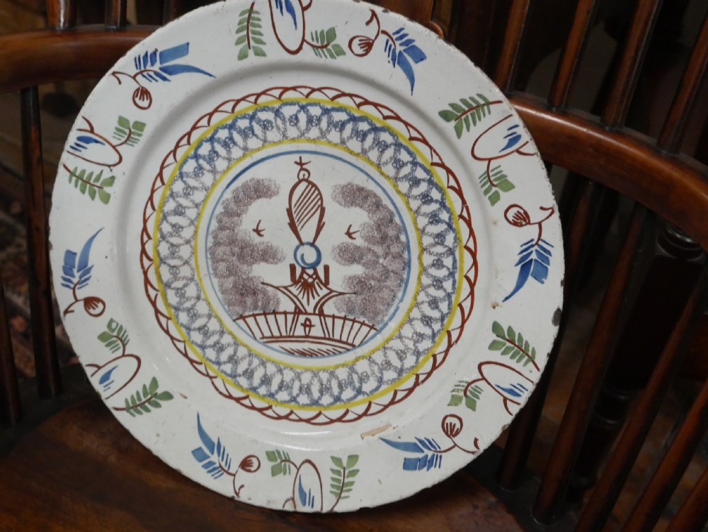 18th Century English Delft Charger View XII