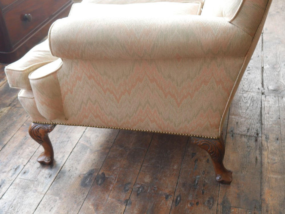Fine Quality Upholstered Sofa Dated 1900 View IV
