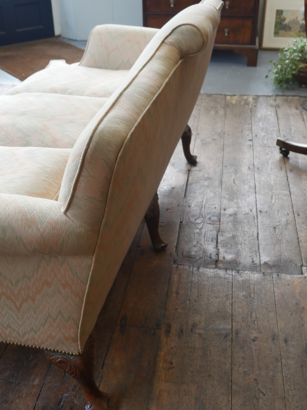 Fine Quality Upholstered Sofa Dated 1900 View IX