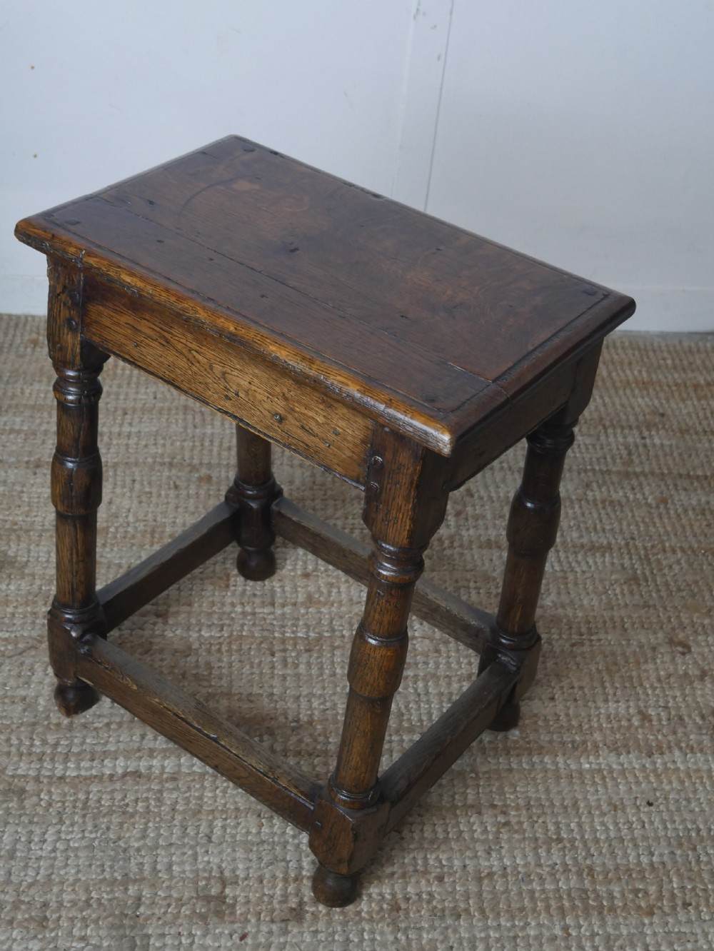 19thC Oak Joint Stool View V
