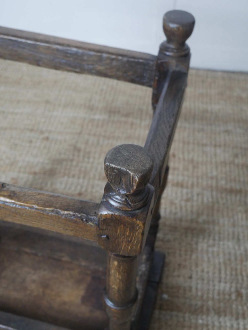 19thC Oak Joint Stool View VI