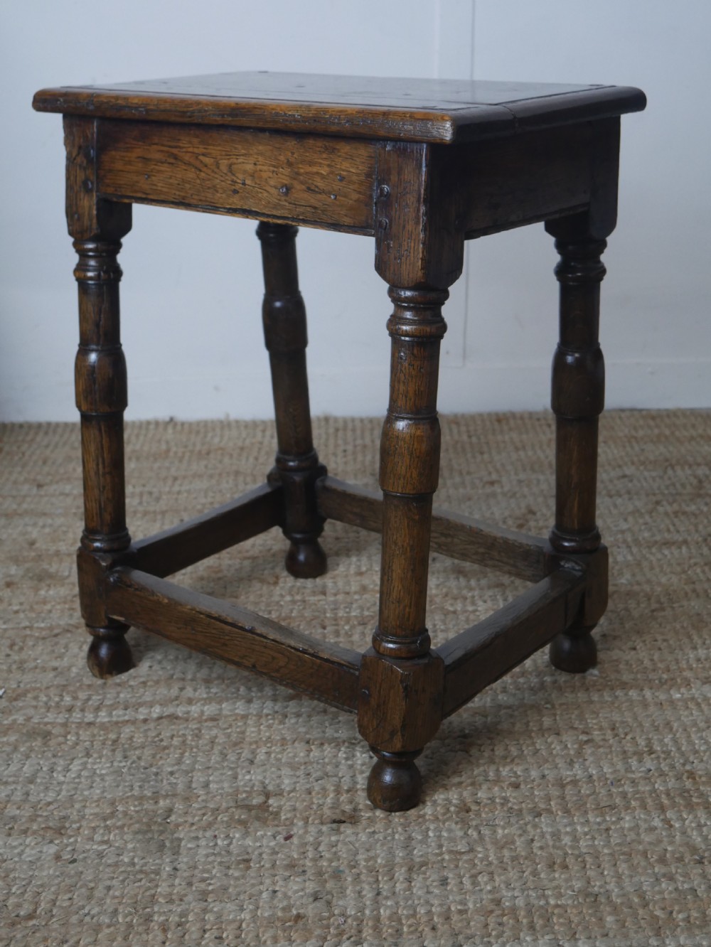 19thC Oak Joint Stool View VII