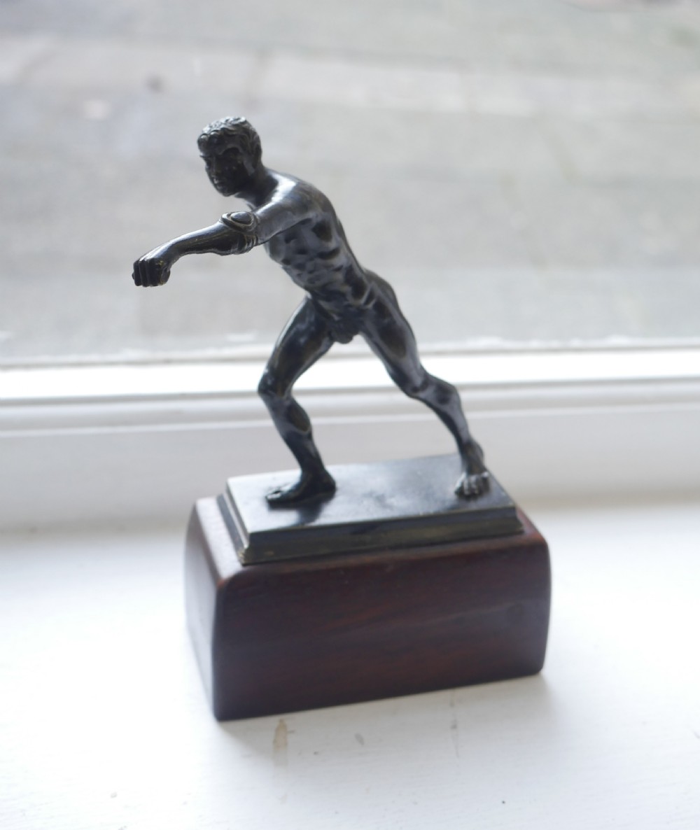 19thC Borghese Gladiator Bronze  
