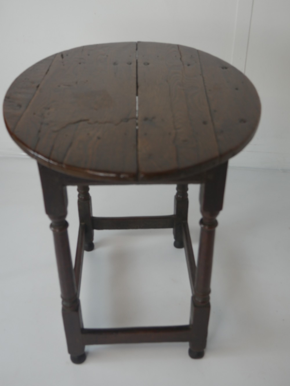 Small Oak Table Dated 1700 View III