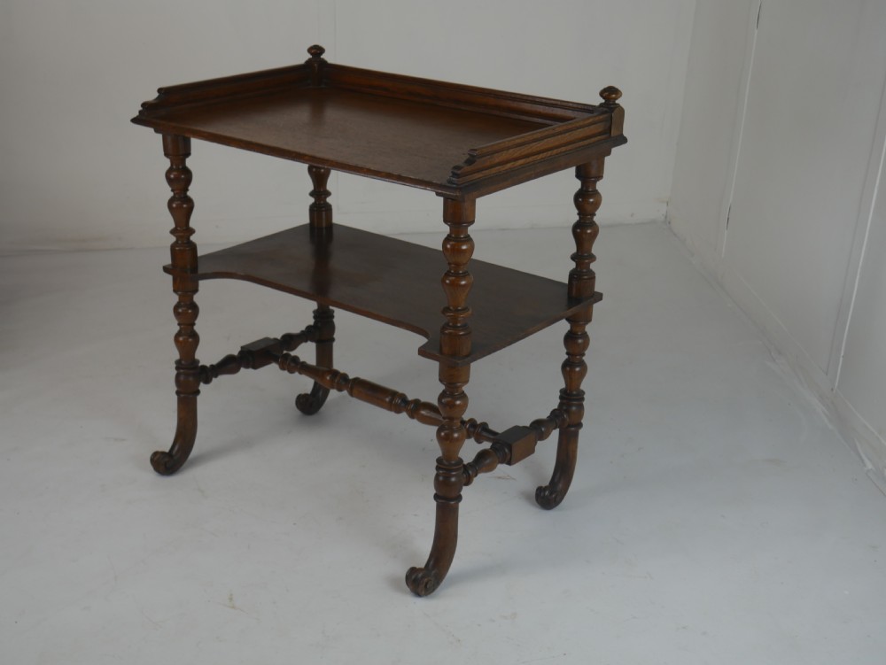 English 19thC Oak Side Table View XIV