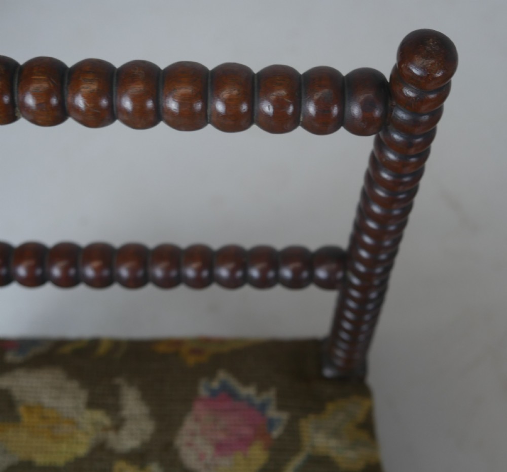 Pair Miniature 19thC Bobbin Chairs View VI
