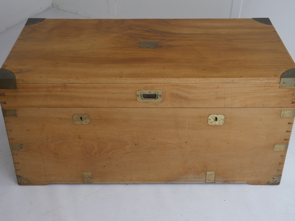 1900's Camphor Wood Campaign Trunk View V