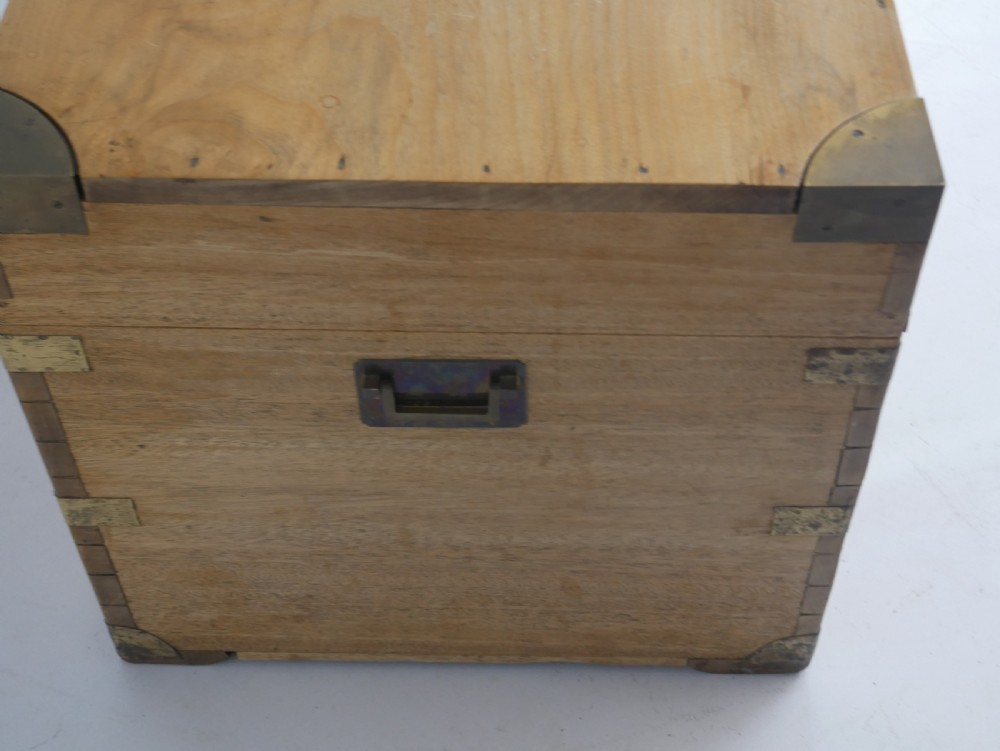 1900's Camphor Wood Campaign Trunk View VIII