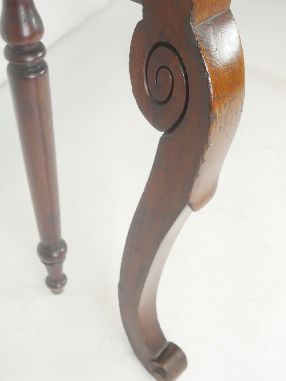 Scottish 19thC Narrow  Oak Console Table View VI