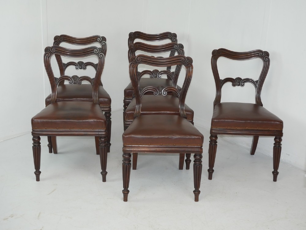 Fine Set of 6 Dining Chairs by Gillows