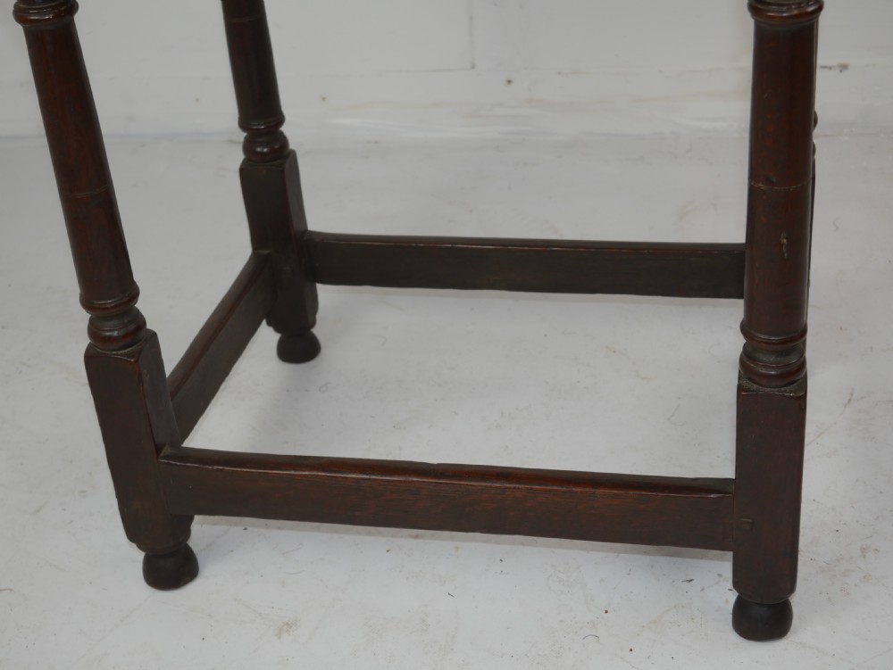 Small Oak Table Dated 1700 View IX