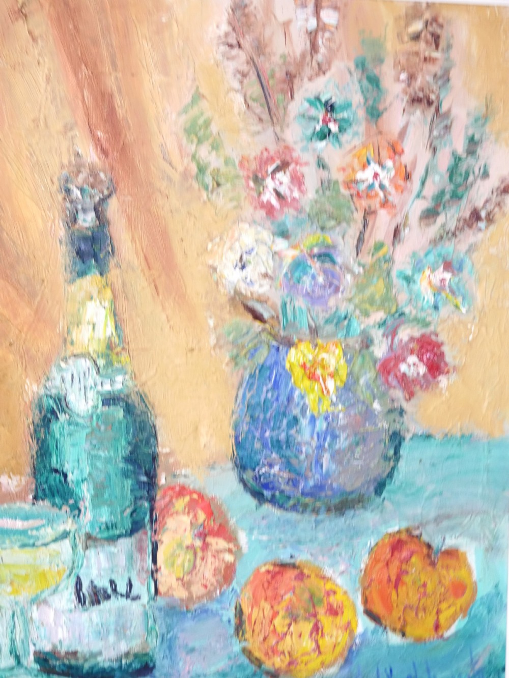 Oil Painting Vase of Flowers View II