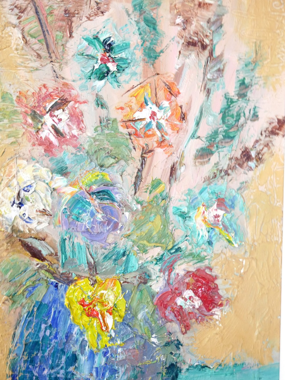 Oil Painting Vase of Flowers View III