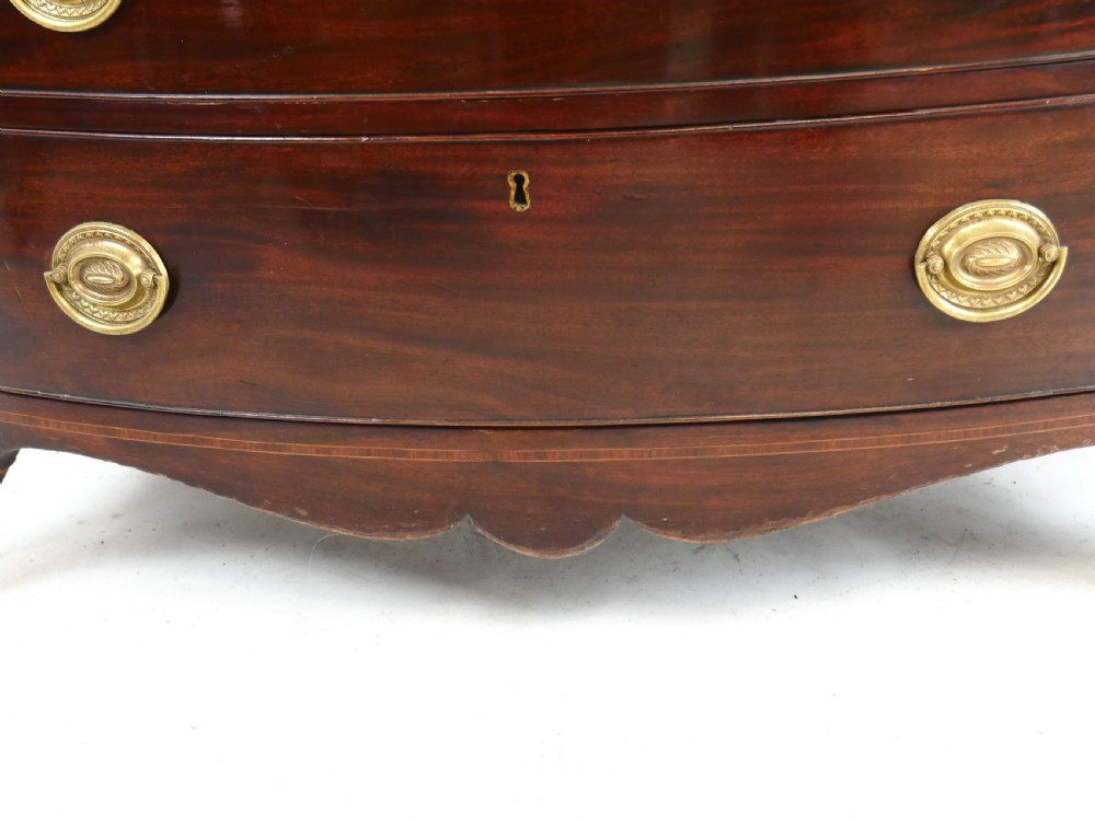 Neat Georgian Bow Chest of Drawers View III