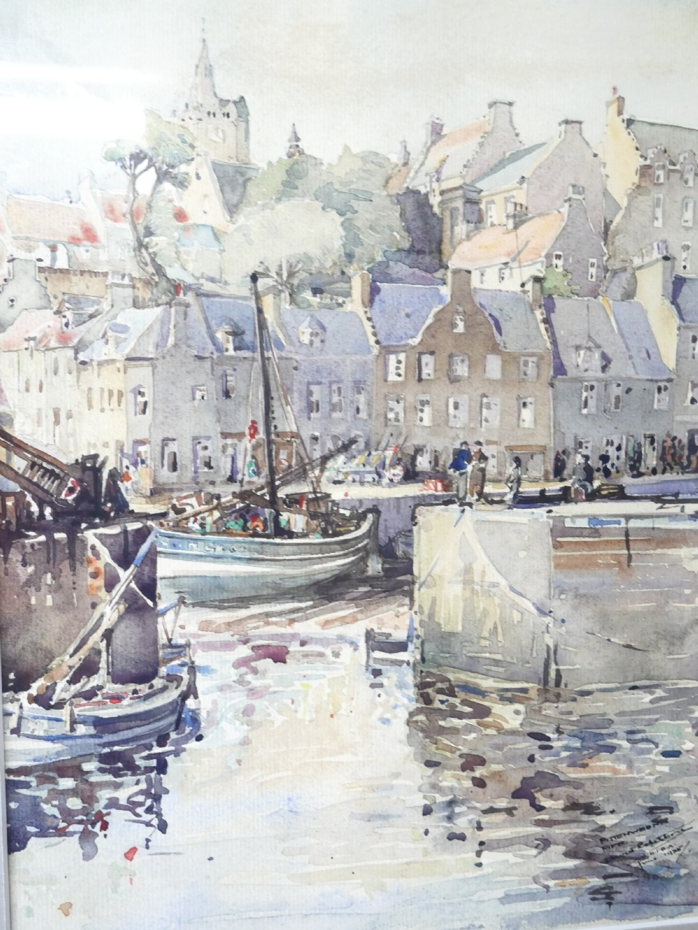 Scottish Watercolour Pittenweem Fife View IV