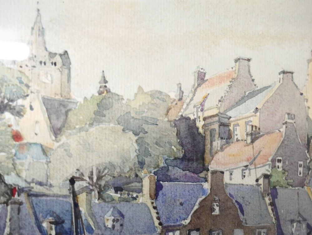 Scottish Watercolour Pittenweem Fife View VI