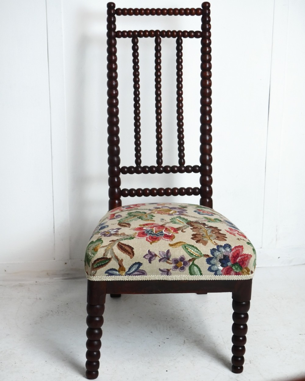 19thC Oak Bobbin Chair View VI