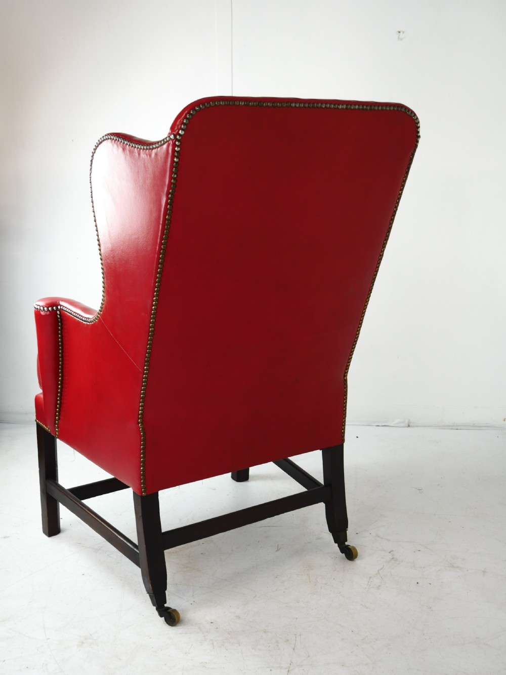 Georgian Leather Wing Arm Chair View V