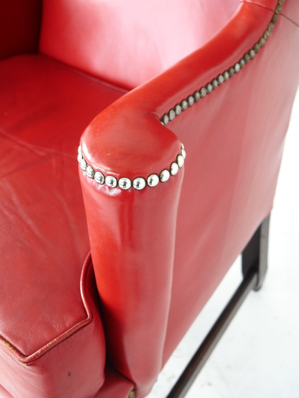 Georgian Leather Wing Arm Chair View X
