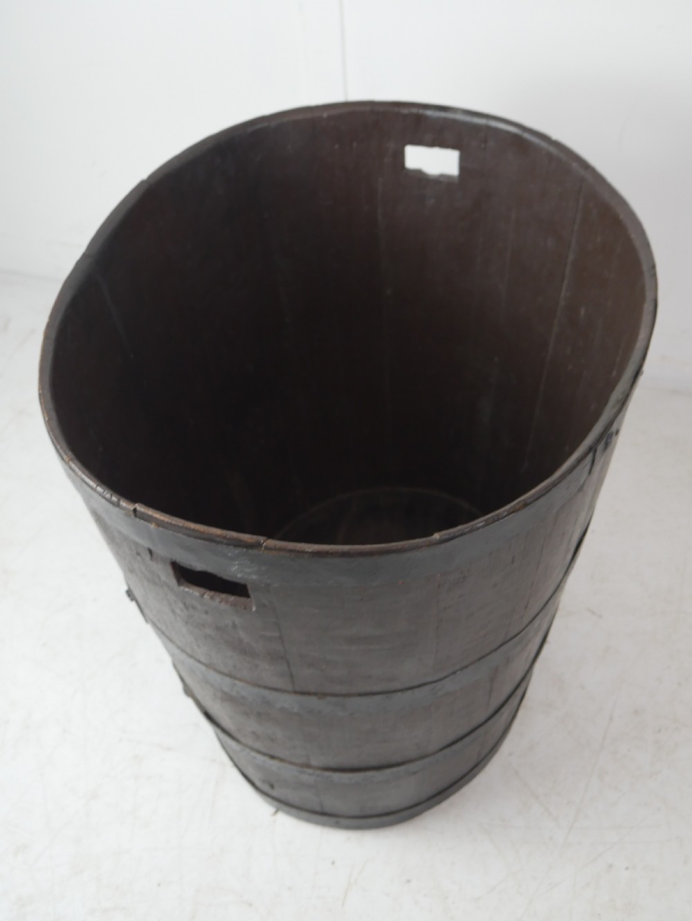 19thC  Oak Log Bin