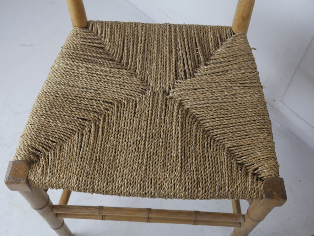 Pair Faux Bamboo Chairs View V