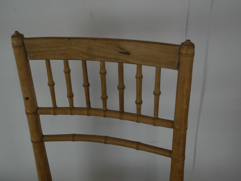 Pair Faux Bamboo Chairs View VII