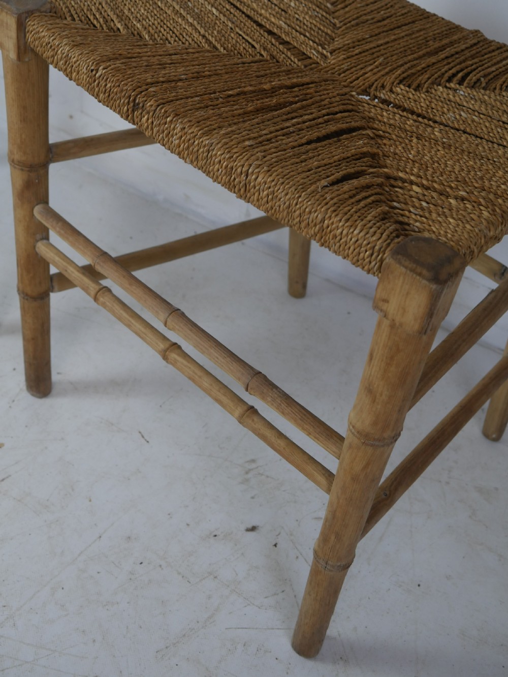 Pair Faux Bamboo Chairs View IX