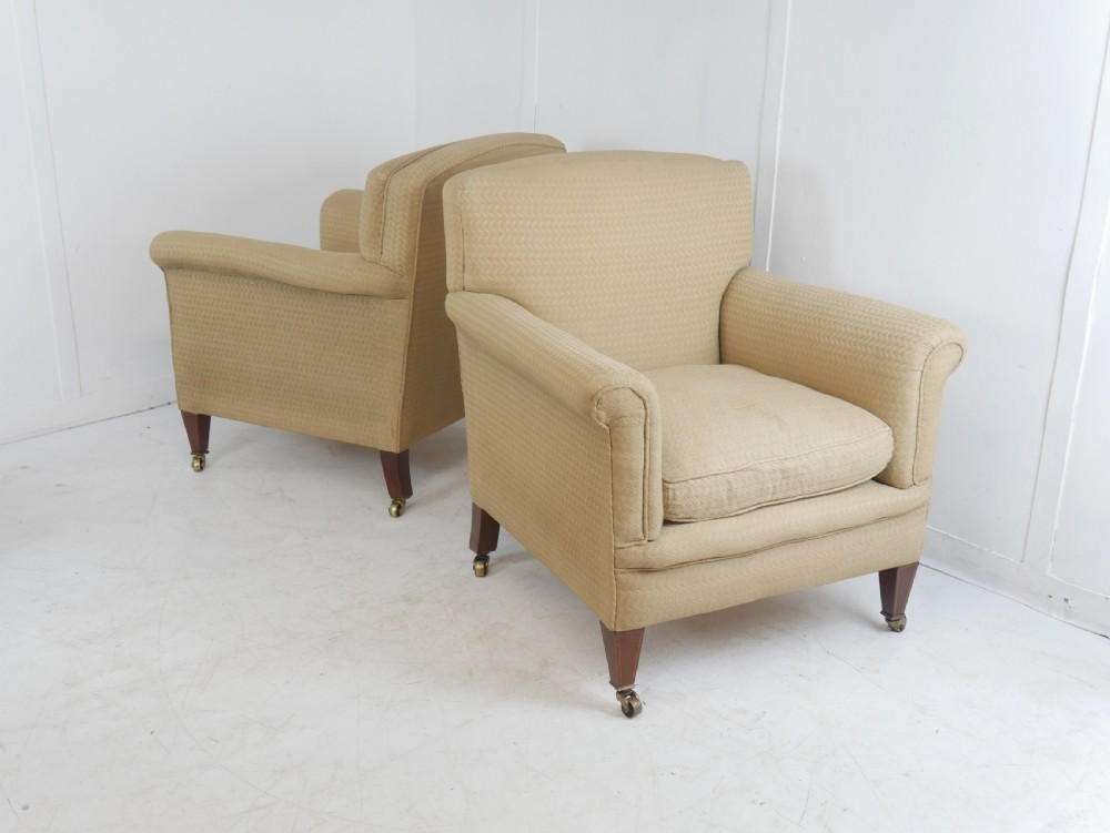 Pair Upholstered Armchairs View VIII
