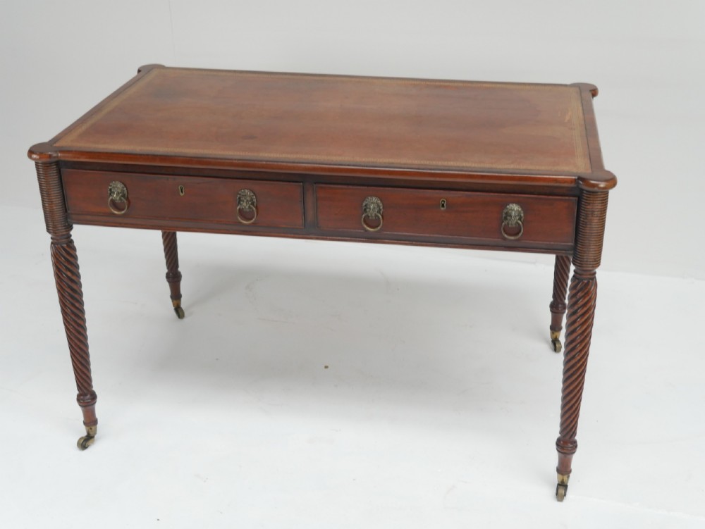 Irish Regency Writing Desk View XI