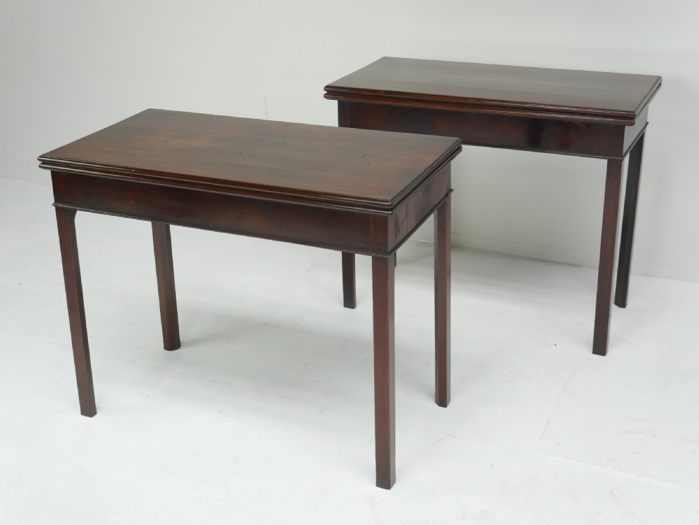  Pair Matched Georgian Card /Side Tables