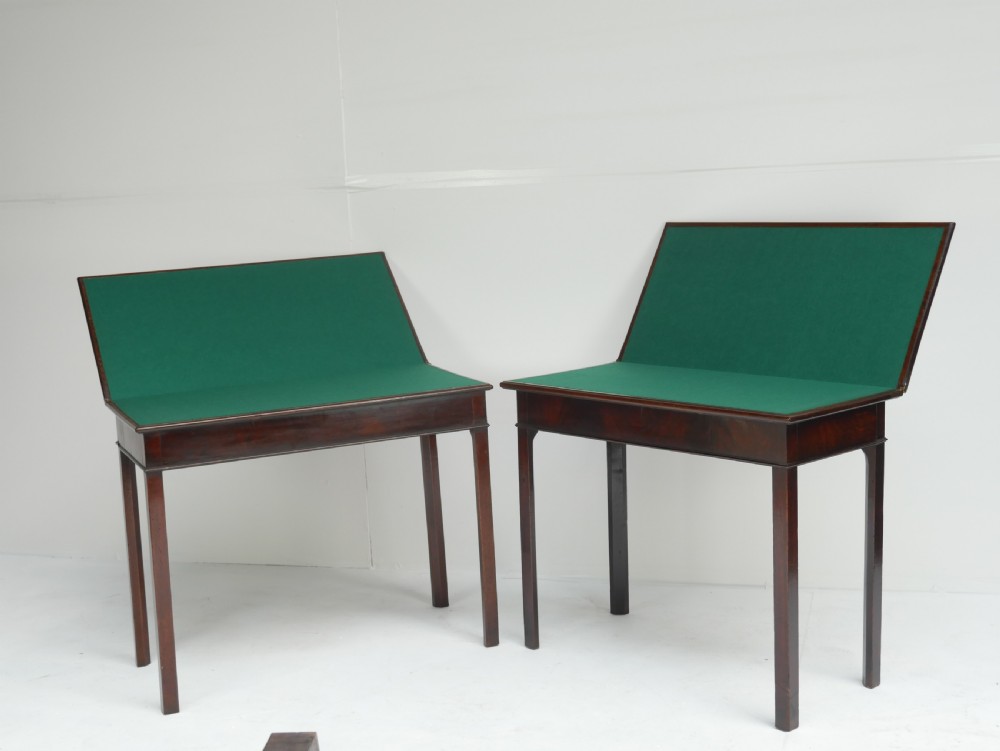  Pair Matched Georgian Card /Side Tables View VIII