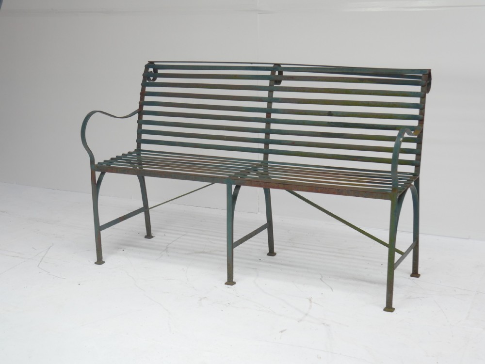 Strapwork Garden Bench View VII