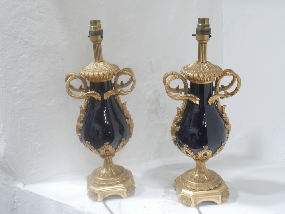 Pair Ormolu Table Lamps View XI