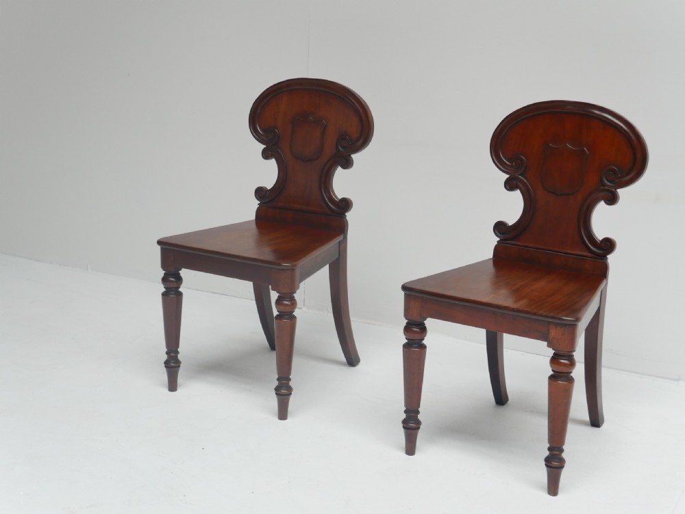 Pair Hall Chairs View XII