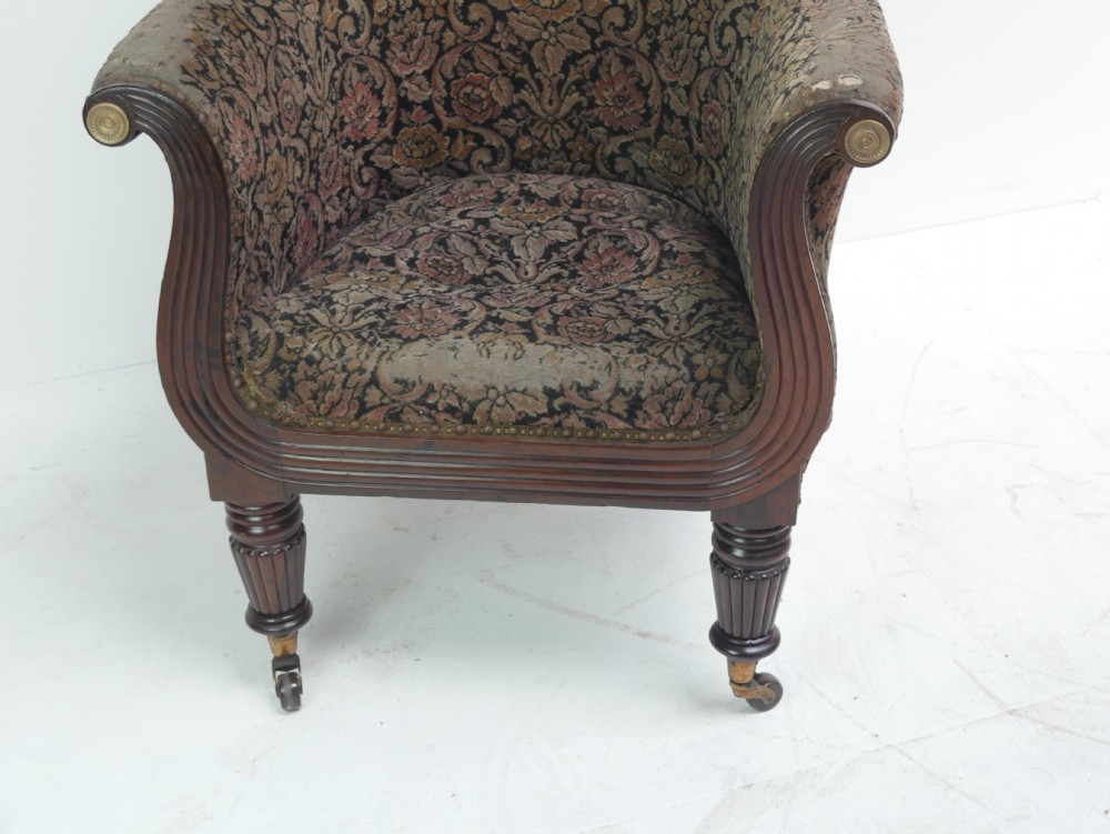 English Regency Reading Arm Chair View II