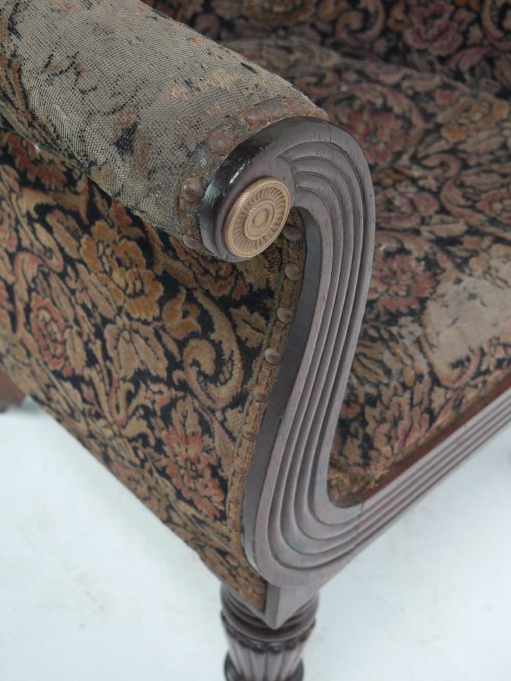 English Regency Reading Arm Chair View X