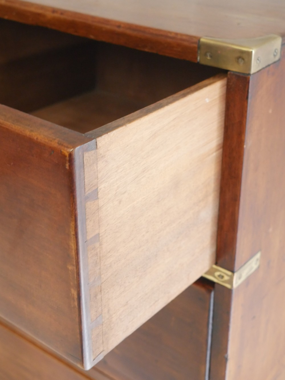 19thC Campaign Chest of Drawers View VI